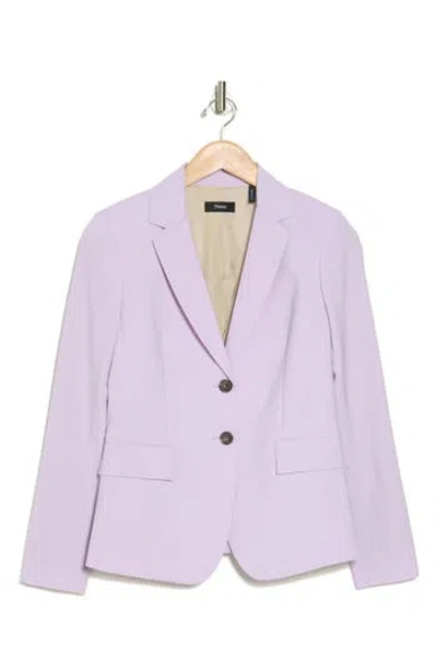 Theory Carissa Good Wool Blazer In Lilac Sky