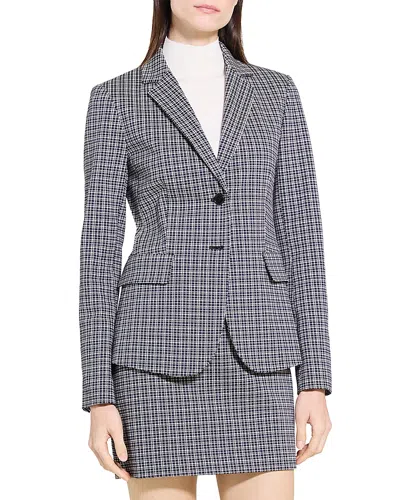 THEORY CARISSA PLAID BLAZER