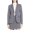 Theory Carissa Plaid Blazer In Blue