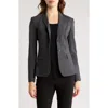 Theory Carissa Blazer In Good Wool In Charcoal