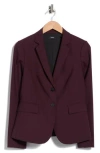 Theory Carissa Stretch Wool Blazer In Dark Iris