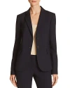 Theory Carissa Wool-blend Blazer In Deep Navy