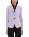 Theory Carissa Blazer In Good Wool In Purple