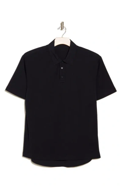 Theory Carlom Cotton Polo T-shirt In Baltic