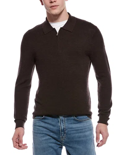 Theory Cashmere 1/4-zip In Brown