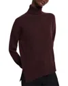 Theory Cashmere & Wool-blend Karenia Turtleneck Sweater In Red