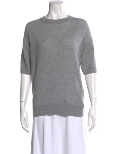 Pre-owned Theory Cashmere Bateau Neckline Sweater W/ Tags In Gray