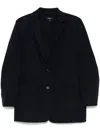 Theory Navy Blue Wool Cashmere Blazer In Blue