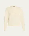 Theory Cashmere-blend Cable-knit Sweater In Multi