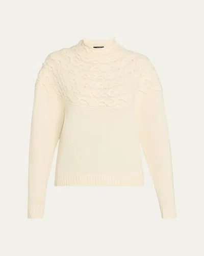 THEORY CASHMERE-BLEND CABLE-KNIT SWEATER