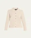 Theory Cashmere Button-front Shirt In Multi