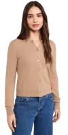 Theory Cashmere Cardigan In Royal Camel