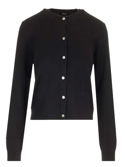 Theory Cashmere Cardigan In Blue