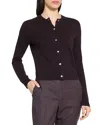 Theory Cashmere Cardigan In Brown