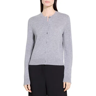 Theory Cashmere Cardigan In Gray