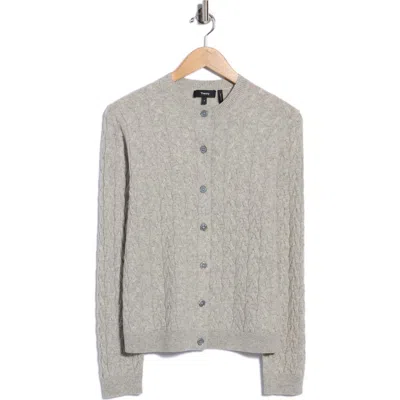 Theory Cashmere Cardigan In Gray
