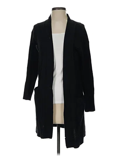 Pre-owned Theory Cashmere Cardigan Sweater In Black