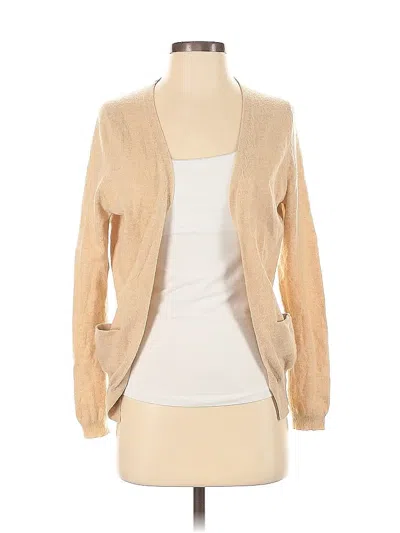 Pre-owned Theory Cashmere Cardigan Sweater In Brown