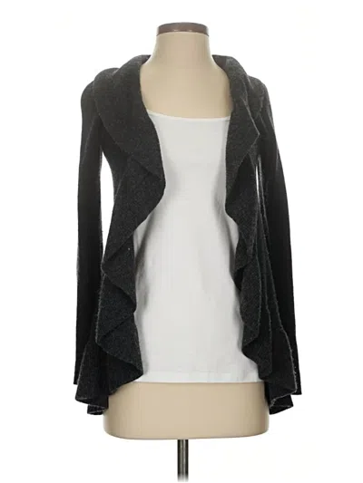 Pre-owned Theory Cashmere Cardigan Sweater In Gray