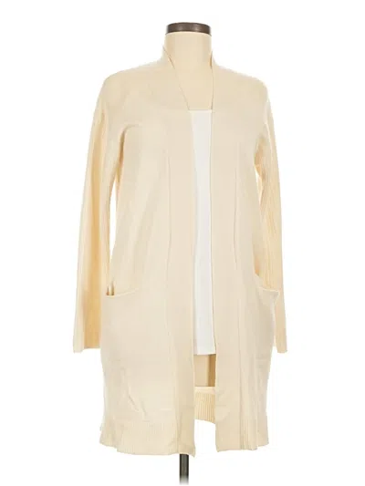 Pre-owned Theory Cashmere Cardigan Sweater In Ivory