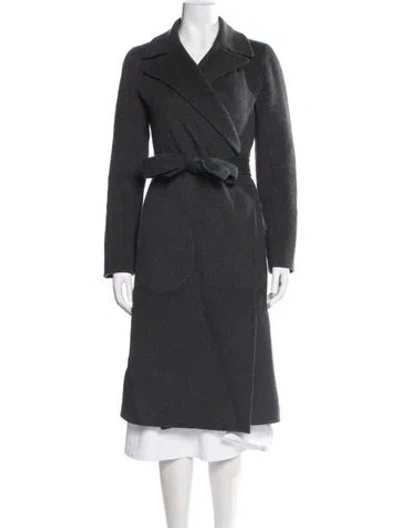 Pre-owned Theory Cashmere Coat In Black