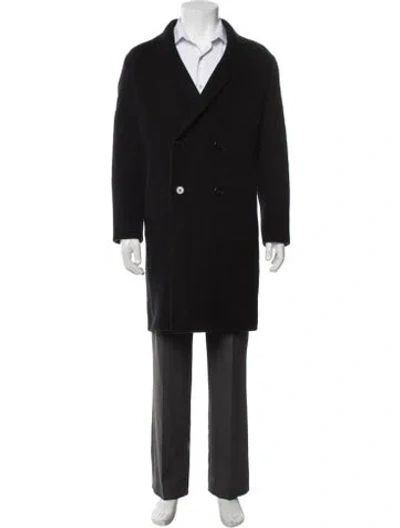 Pre-owned Theory Cashmere Coat In Black