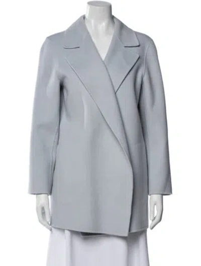 Pre-owned Theory Cashmere Coat In Blue