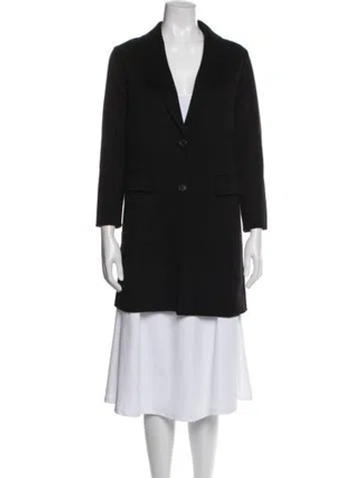 Pre-owned Theory Cashmere Coat In Blue