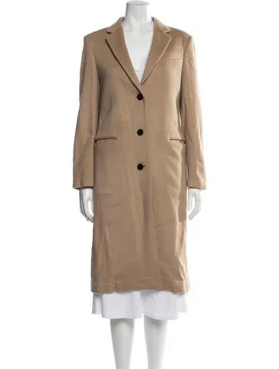 Pre-owned Theory Cashmere Coat In Brown