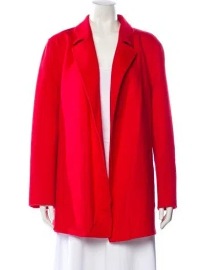 Pre-owned Theory Cashmere Coat W/ Tags In Red