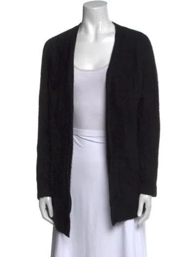 Pre-owned Theory Cashmere Cowl Neck Sweater In Black