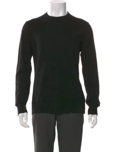 Pre-owned Theory Cashmere Crew Neck Pullover In Black