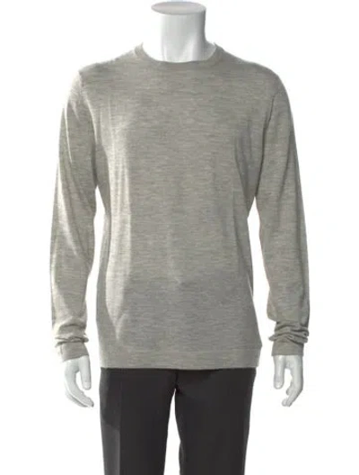 Pre-owned Theory Cashmere Crew Neck Pullover In Gray