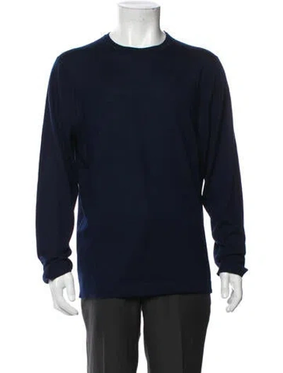 Pre-owned Theory Cashmere Crew Neck Pullover In Gray