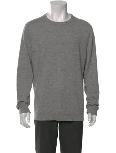 Pre-owned Theory Cashmere Crew Neck Pullover In Gray