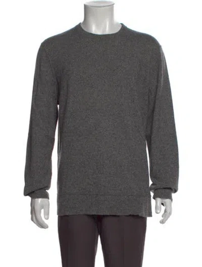 Pre-owned Theory Cashmere Crew Neck Pullover In Gray