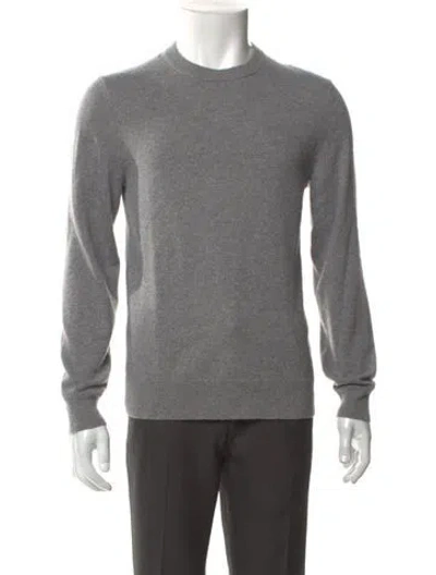 Pre-owned Theory Cashmere Crew Neck Pullover In Gray