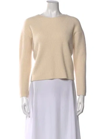 Pre-owned Theory Cashmere Crew Neck Pullover In Neutral
