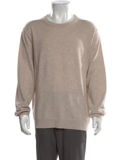 Pre-owned Theory Cashmere Crew Neck Pullover In Neutral