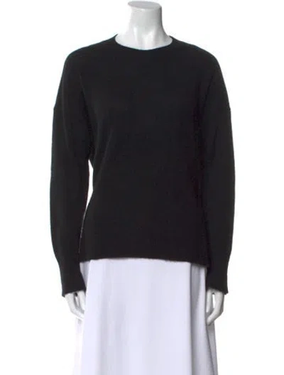Pre-owned Theory Cashmere Crew Neck Sweater In Black