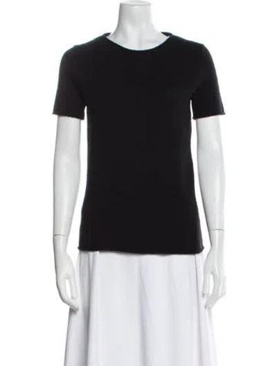 Pre-owned Theory Cashmere Crew Neck Sweater In Black