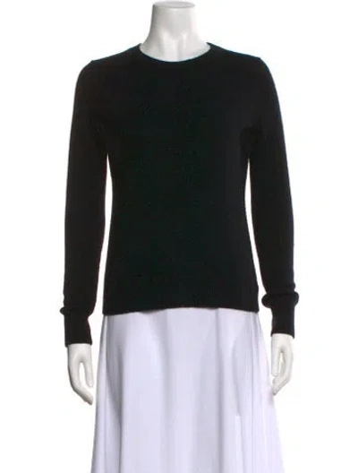 Pre-owned Theory Cashmere Crew Neck Sweater In Black