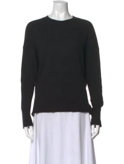 Pre-owned Theory Cashmere Crew Neck Sweater In Black