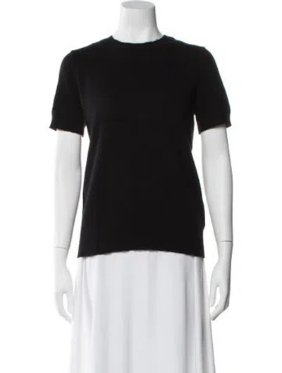Pre-owned Theory Cashmere Crew Neck Sweater In Black