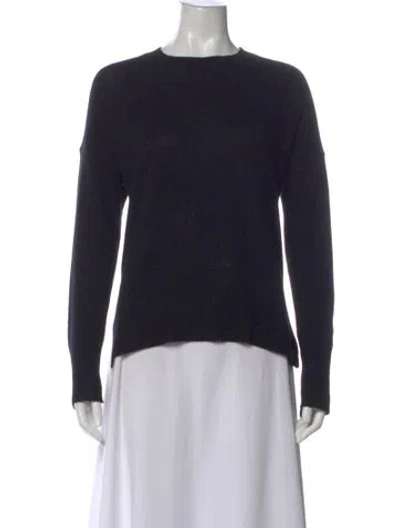 Pre-owned Theory Cashmere Crew Neck Sweater In Black