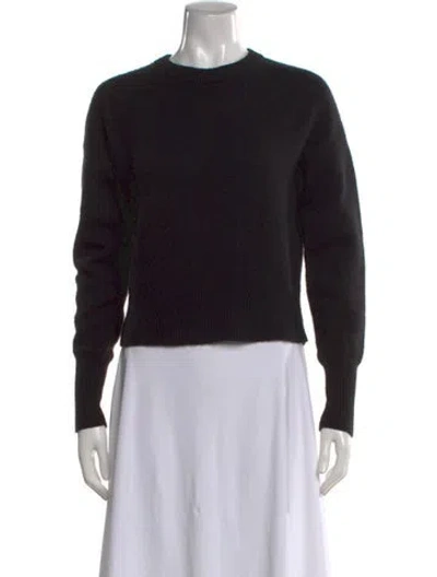 Pre-owned Theory Cashmere Crew Neck Sweater In Black