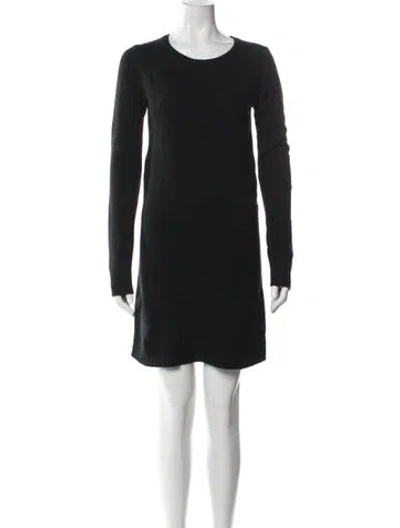 Pre-owned Theory Cashmere Crew Neck Sweater In Black