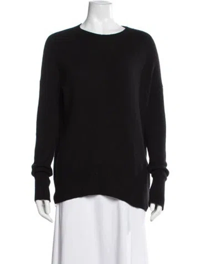 Pre-owned Theory Cashmere Crew Neck Sweater In Black