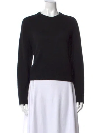 Pre-owned Theory Cashmere Crew Neck Sweater In Black