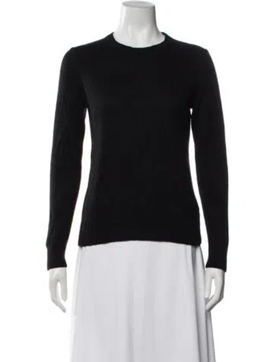 Pre-owned Theory Cashmere Crew Neck Sweater In Black